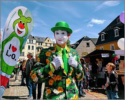 Pantomime Walking Act  in Limbach-Oberfrohna
